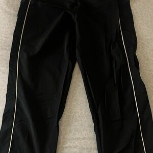 Target Black Track Pants with White Stripes